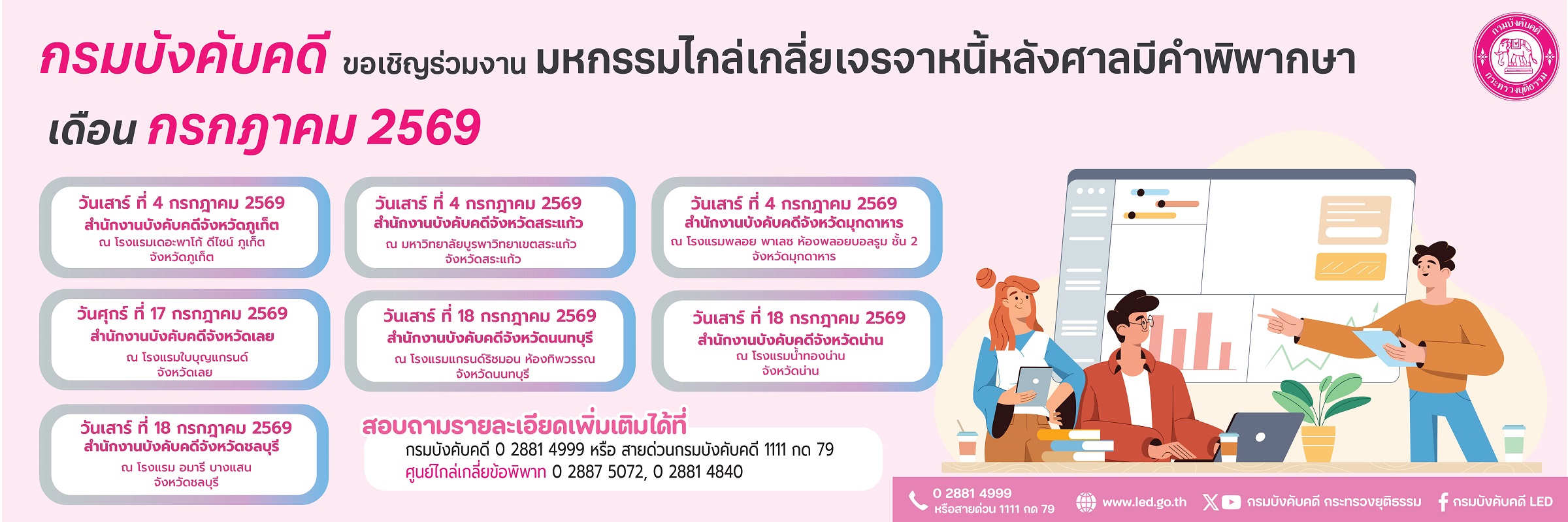 มหกรรมไกล่เกลี่ยเดือน กค 69